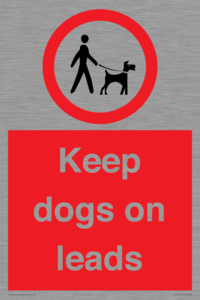Keep dogs on leads